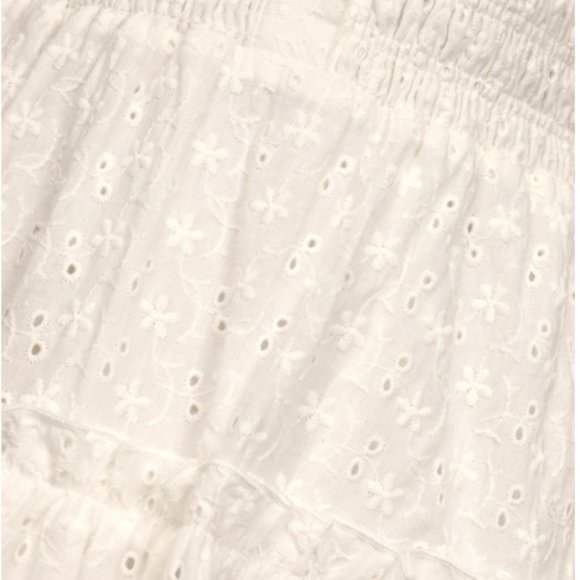 NWT Lulu's Eyelet Tie-Back Tiered Mini Dress - Picture 4 of 9